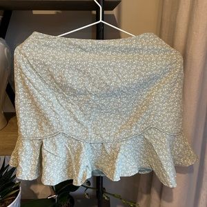 Princess Polly Sage Floral Skirt